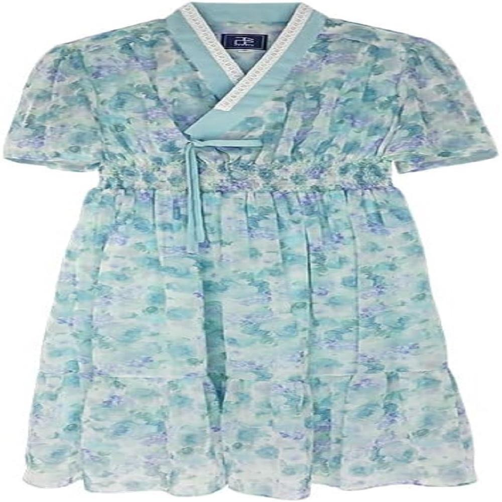 LEESLE Ylang Summer Chiffon Short Sleeves Women Hanbok Long Dress | Hanbok-inspired Elegance, Inclusive Sizing, Chiffon Comfort, Contemporary Tradition, Joyful Dressing, Adaptable Waist Banding, Versatile Summer Wear, Personalized Color Palette, Everyday Beauty, Cultural Fusion Fashion